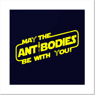 Wish Good Health Strong Immune System Antibodies Sci-fi Inspired Slogan Typography Posters and Art